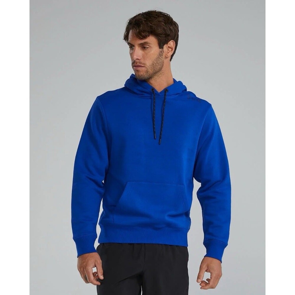 TYR Mens Hoodie Pullover Hoodie Athletic CrossFit Training Royal Blue SZ M